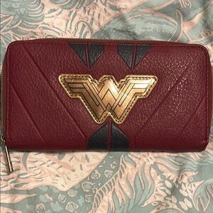 DC Comics Red and Gold Wonder Woman Wallet